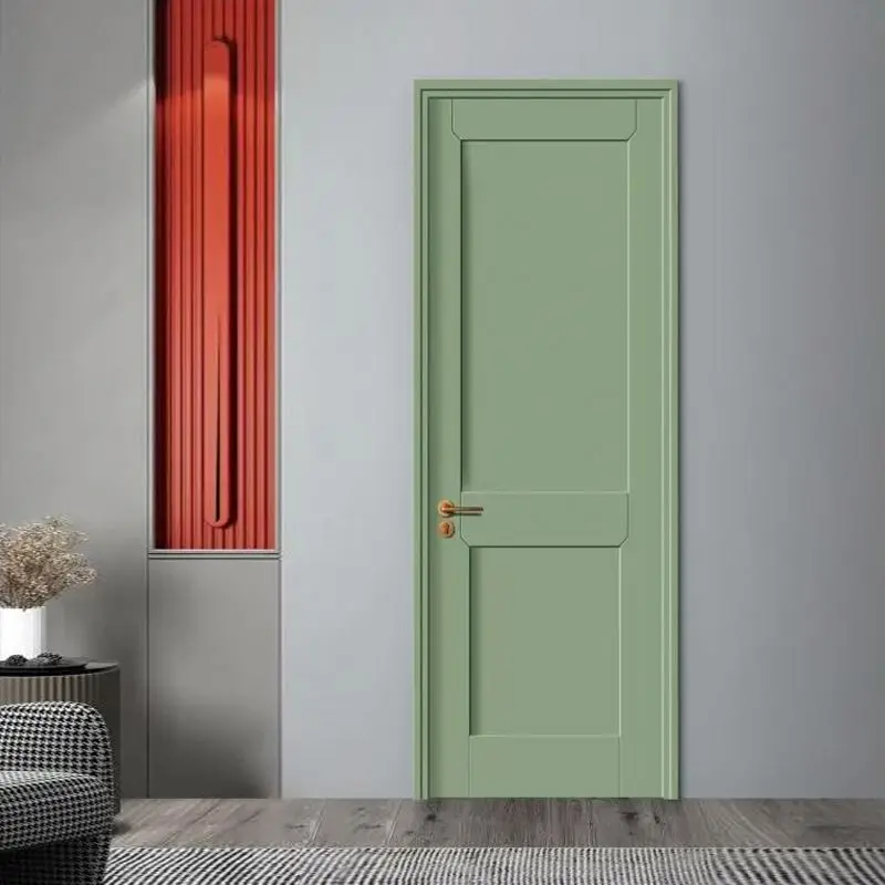 Modern Novel Design Factory Price Wood Doors Polish White Color