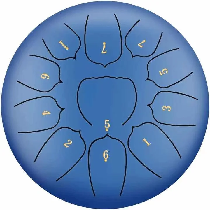 New Arrival 6 inch 8 Percussion Instrument Steel Tone Drum With Drum Mallets For Musical