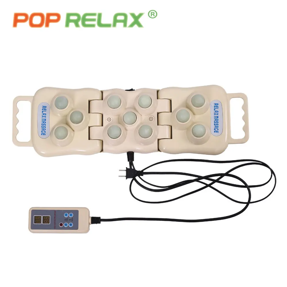 pop relax new invention best quality thermal natural round jade hot stone bio energy infrared heating 11 ball massage projector