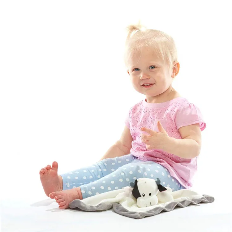 Manufacturer wholesale 100% cotton 30*30cm printed travel baby bandana bibs anime blanket