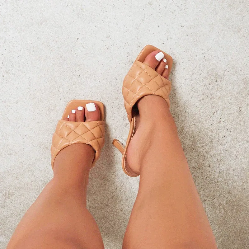 Summer Sandals Candy Color High Heels Point Toes Womens Party Fashion Slippers Nightclub Pumps Shoes For Ladies