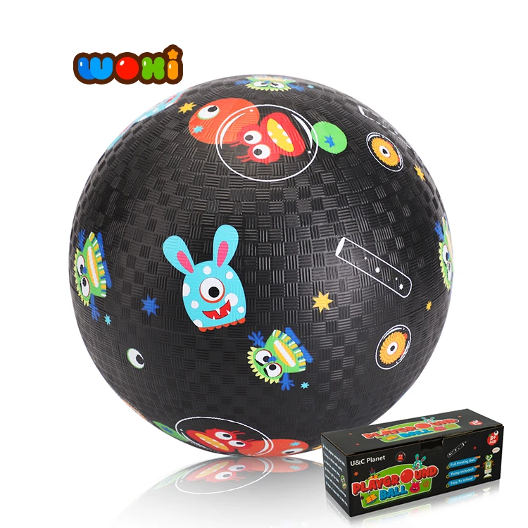 Rabbit pattern fast delivery rubber kids toy ball kids ball playground