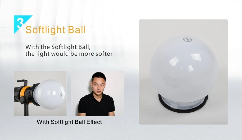  Falcon Eyes 100W Pulsar P-5TD 3200K-5600K adjustable focus professional photography photo video studio led fresnel spot light