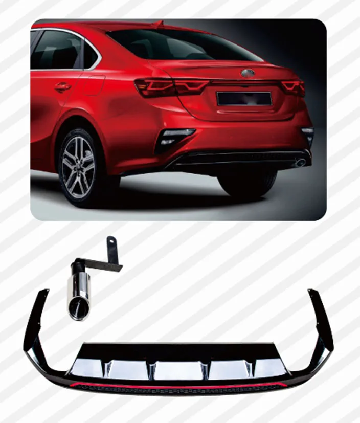 KINGCHER New bumper Fit for KIA K3 Forte Cerato 2019 2020 2021 rear lip