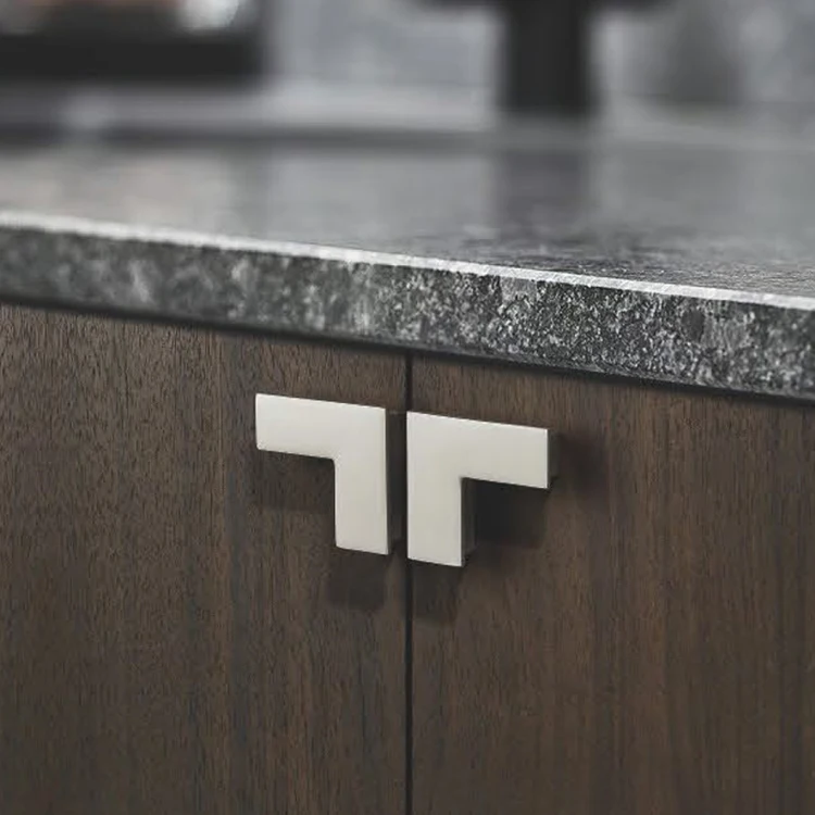 Сверхмощная L-образная объемная симметричная матовая Золотая щетка для ванной шкафа ящика двери фурнитура ящиков