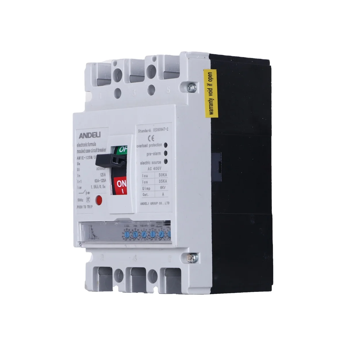 ANDELI AM1E-125/3300 32A 125A 16 20 25 32 40 50 60 70 80 90 100 125 amp  circuit breaker w/shunt 64a
