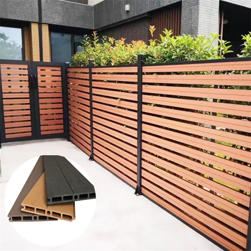 Chinese Style Fence Design Composite Fence Boards For Garden Fencing
