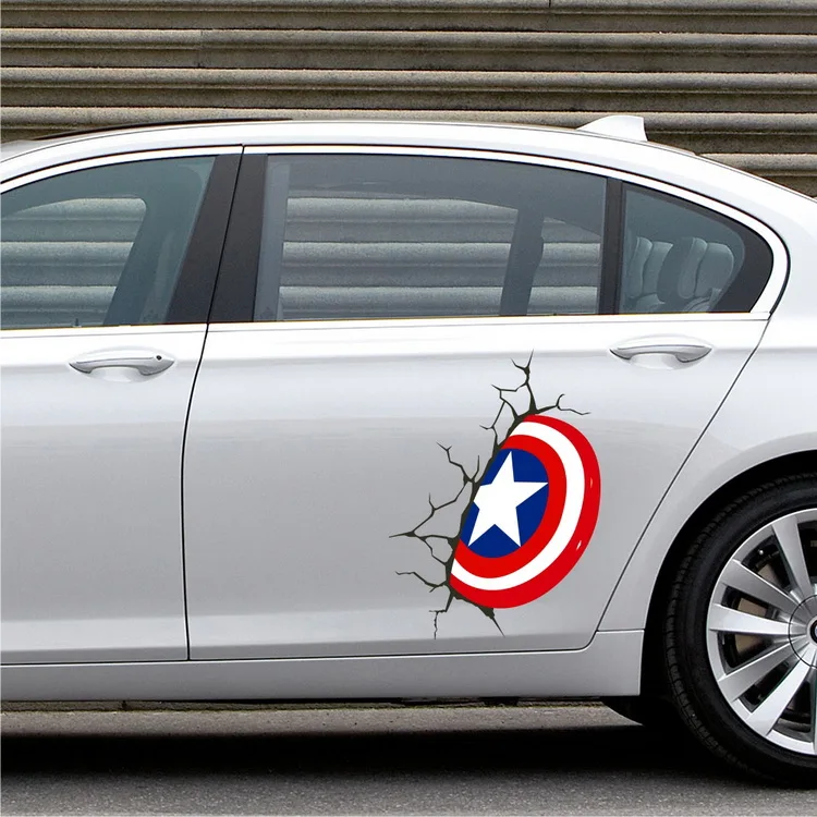 Popular Outdoor Custom Logo PVC Decal Car Sticker Design 3D Embossed Full Color