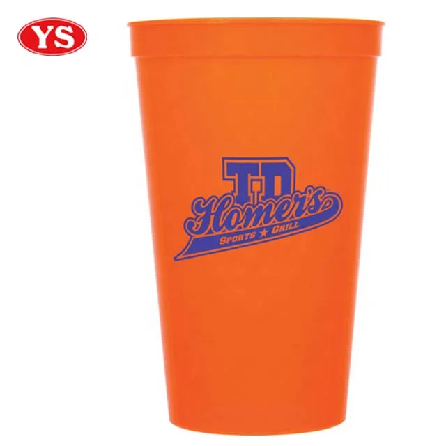 promotional orange plastic cup 650ml