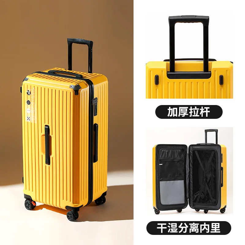 2024 High-Qulity Women Luggage PC Suitcase Travel Trolley Case Mute Spinner Wheels Rolling Baggage TSA Lock Carry Luggage