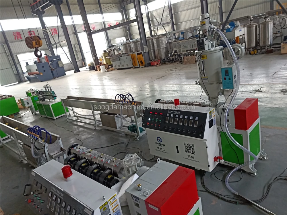 BOGDA Manufacturing TPE TPU TPR Rubber Bands Extrusion Production Line Machine Rubber Band Making Machine
