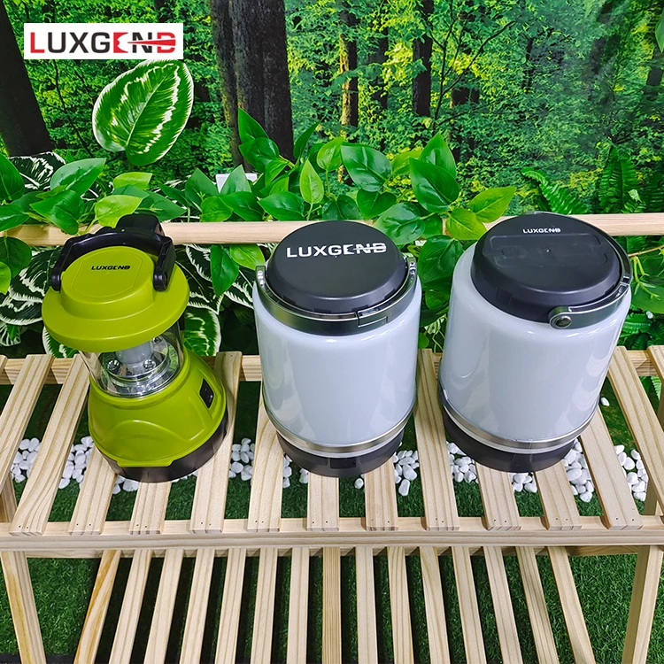 Luxgend wholesale dimmer available USB rechargeable 4AAA battery supply power 1000LM LED portable camping lantern