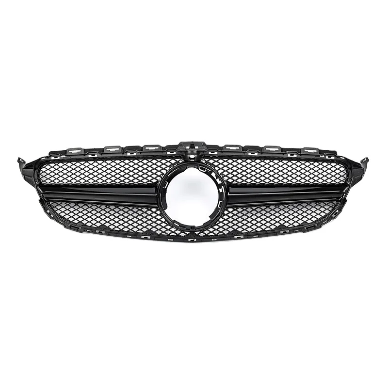 W205 Faclift amg look grille all black with camera hole good fitment for C-Class 2019-ON