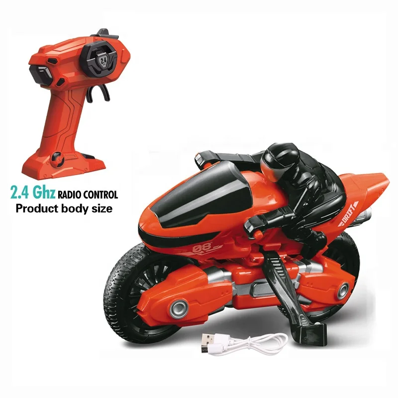 Newest rc drift motorcycles plastic toys with light 2.4Ghz high speed remote control motorcycle toy for kids