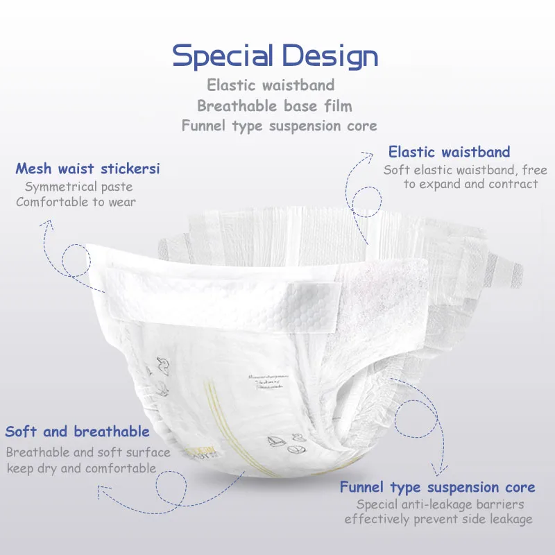 High Quality Hot Sell Professional pampering Super-absorbent  baby dry diaper manufacturers