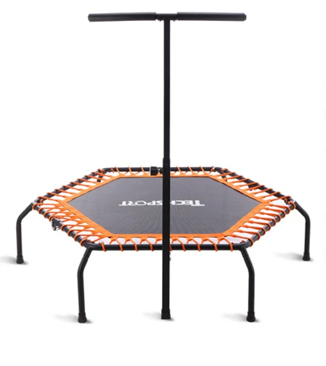 
2020 new Indoor folding Mini fitness trampoline with supporting arm trampolines cheap without safety net for adults and kids 