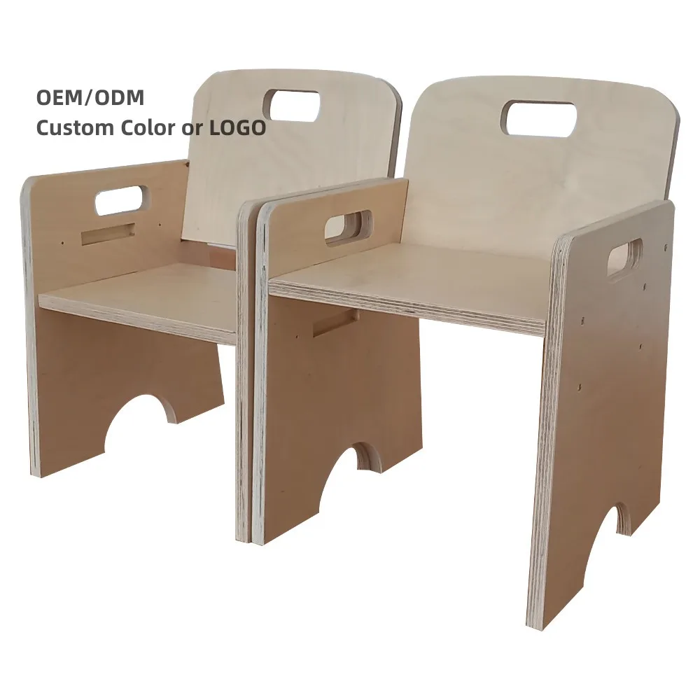 Solid Wood Round Table Set wooden baby chair bamboo Children Chair Kids Wooden Toddler Chairs