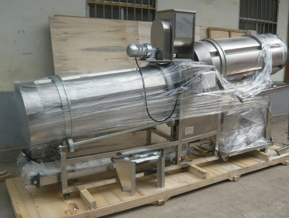 100-300kg rotary drum roller seasoning snack making machines