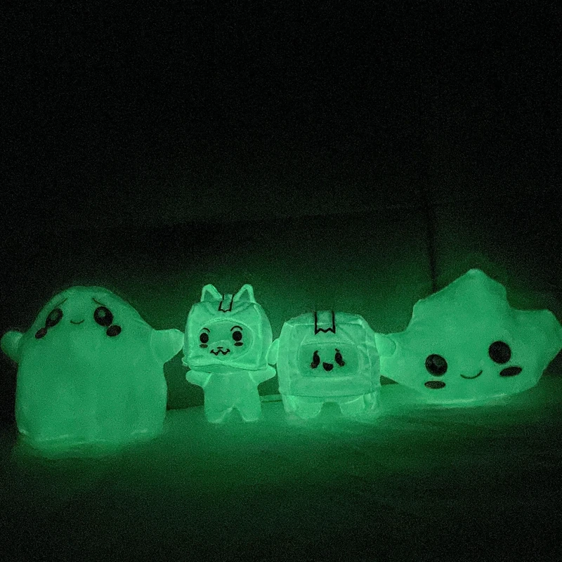 Cartoon Baby Lanky Box Plushies Paper Box Transforms Fox Box Milk Tree Branch Stone Plush Toy Wholesale