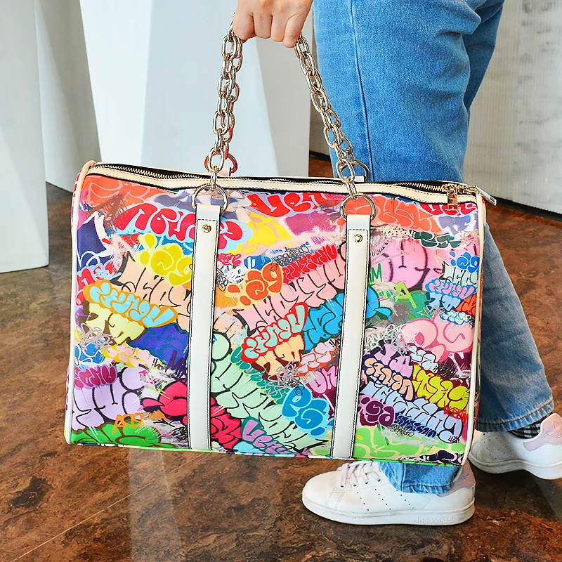 Fashion Design Popular PU Leather Duffle Bag for Short Trip Custom Travel Bag Duffle Bag for Business