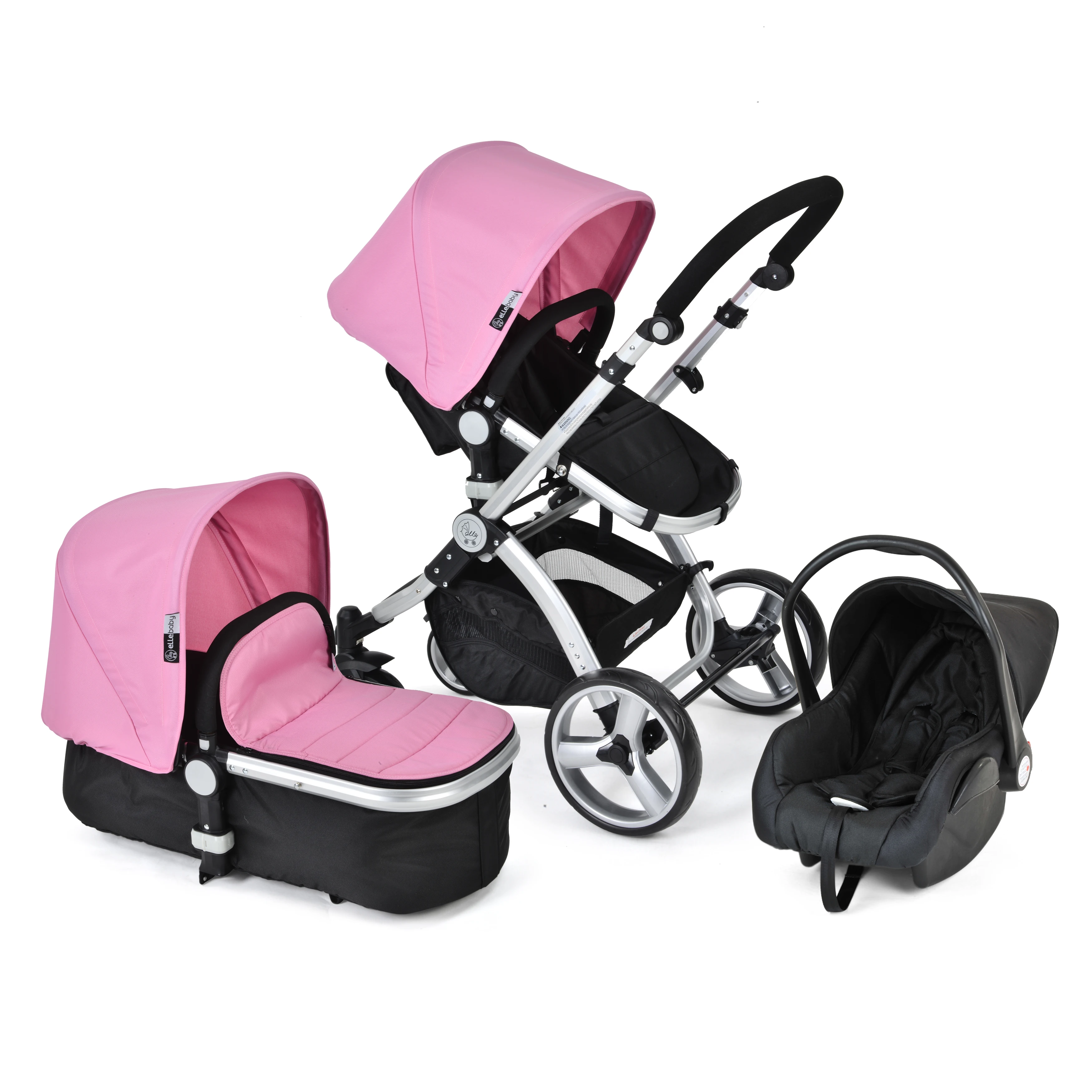 aluminum tube hot baby product 3 in 1 folding portable baby stroller baby push chair with car seat  EN1888 certificate