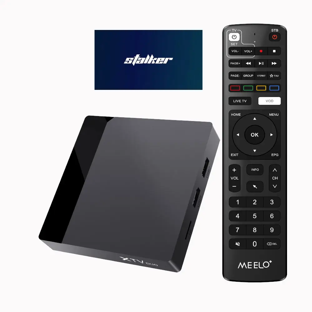 New Update Meelo+ XTV DUO IP Receiver Amlogic S905w2 2GB16GB Android11.0 TV Box 4K