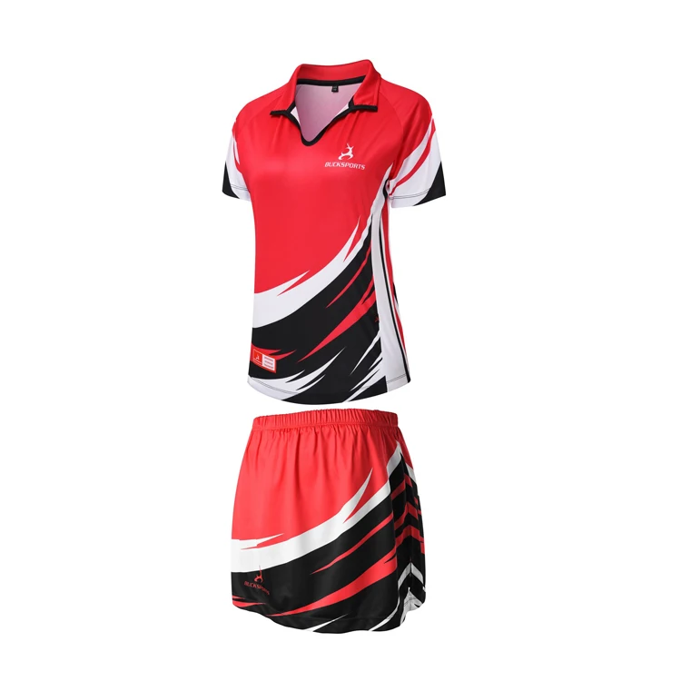 Sports Wear Tennis Uniforms Made of Polyester Half Sleeves