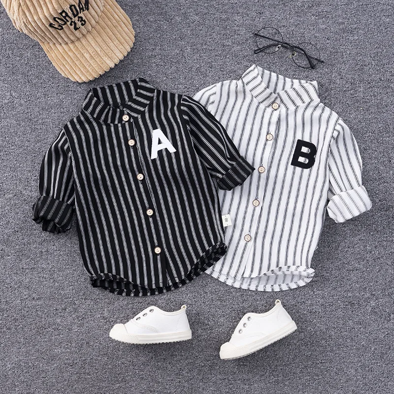 Boy Button Down Shirt Kid Flannel Toddler Western Shirts Long Sleeve Buffalo Plaid Shirt