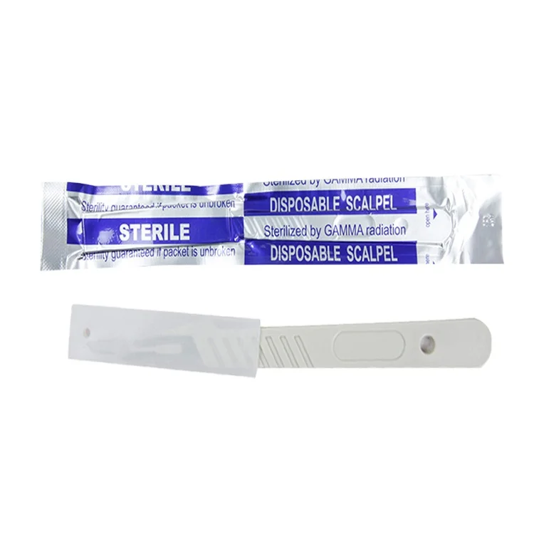 Surgical Blade 11 Holder Handle Carbon Steel Surgical Blades For Sterile