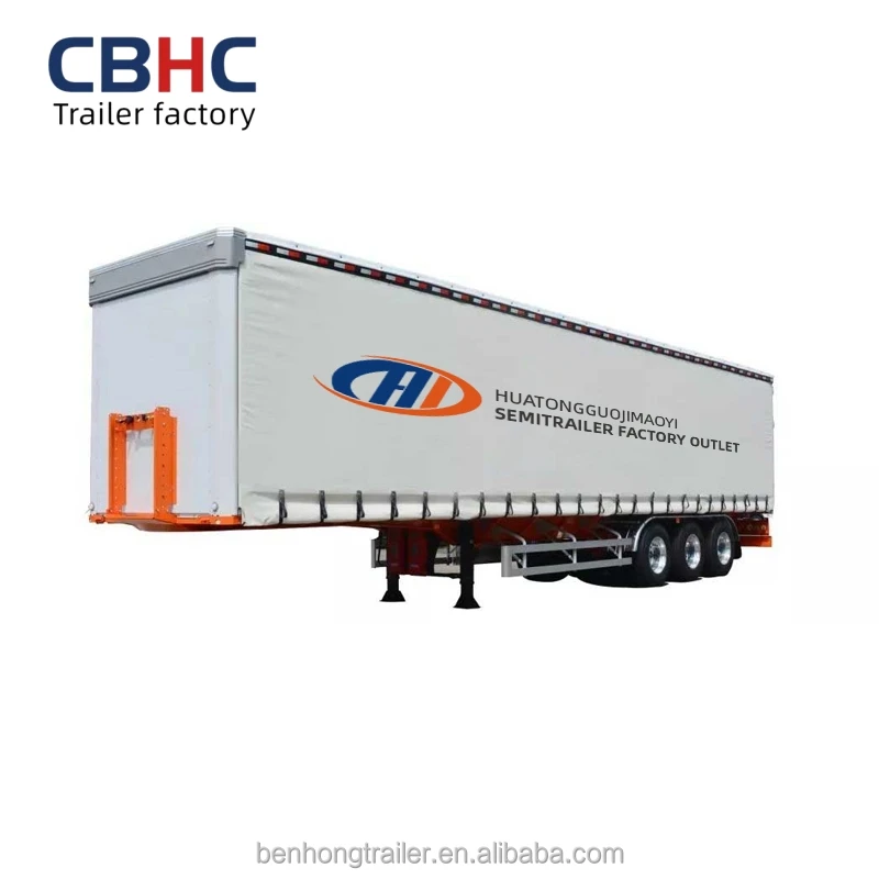 Russian Ottc Certification Can Be Provided 3 Axle 40FT Curtain Side Trailer/Van Type Box Type Semi Trailer for Sale