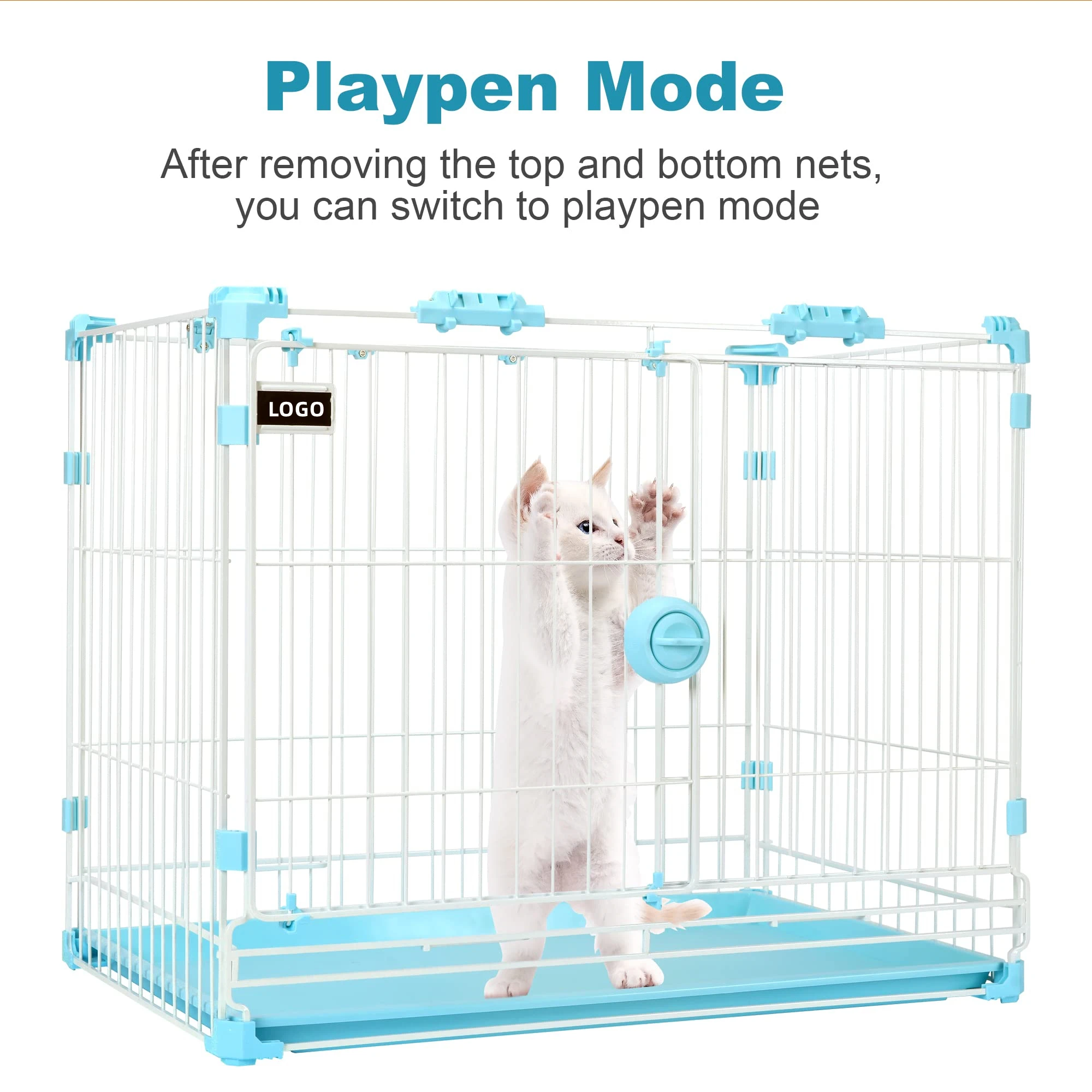 Best Selling Wholesale Black Metal Dog Cover Bed And Pad Reversible Washable Mat Aluminium Large On Wheel Pet Crate