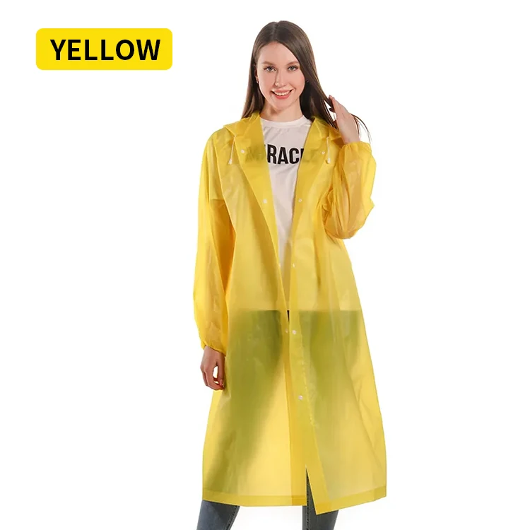 Support custom long fashion multiple colors rain coat waterproof poncho for outdoor