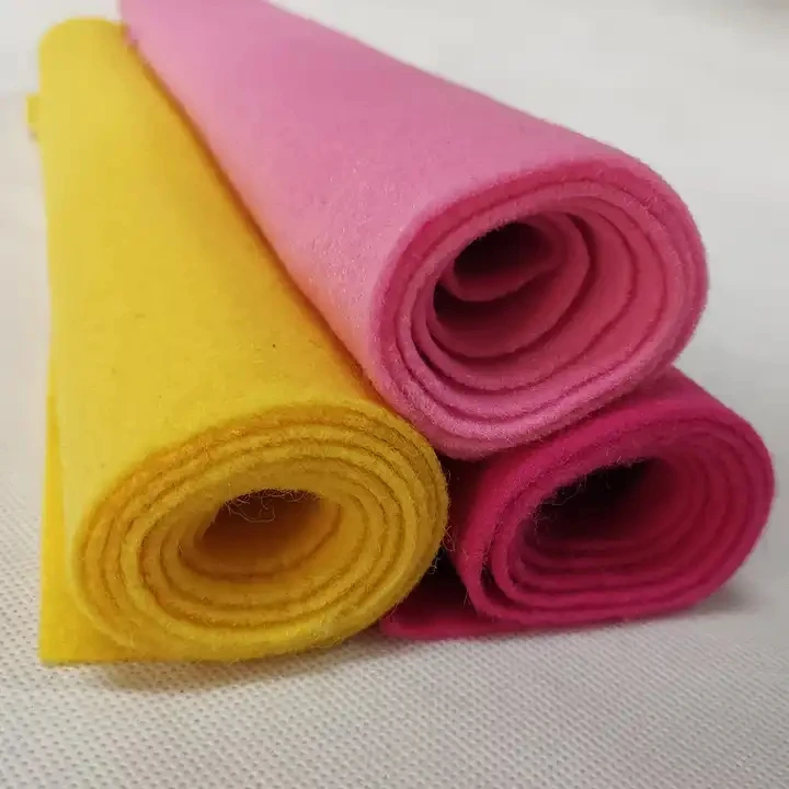 Color Felt Fabric For Billiard Table Sheet Polyester Felt Cloth