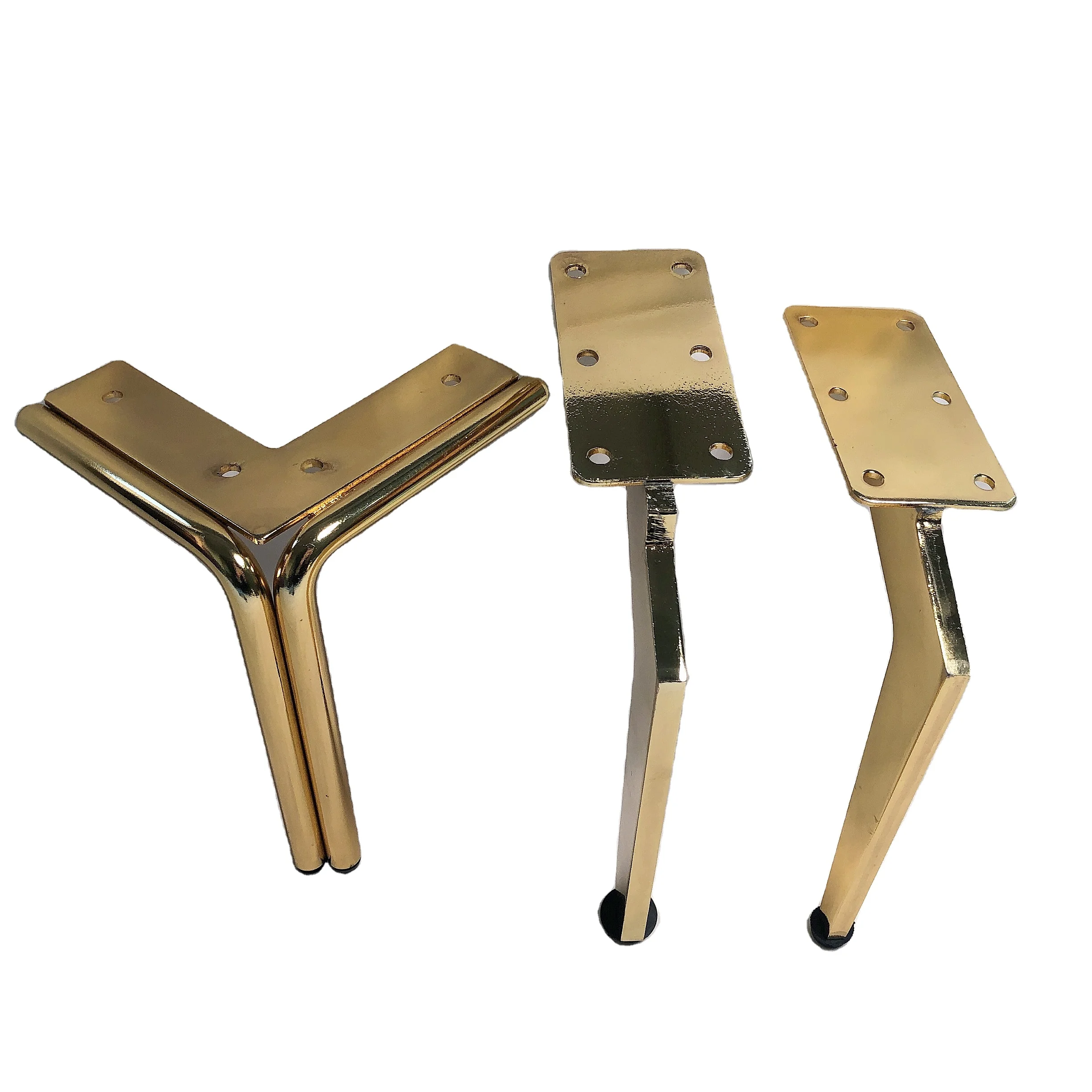 Conic Luxury Style Furniture Plastic Leg KTV Table Legs in Gold Rose Gold Brass Silver Finishing