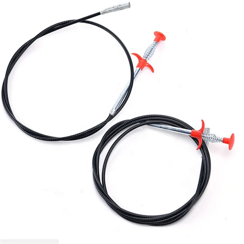 K1309 Household Hair Catcher Sewer Sink Tub Dredge Remover Spring Pipe Cleaning Tool Drain Clog Cleaner