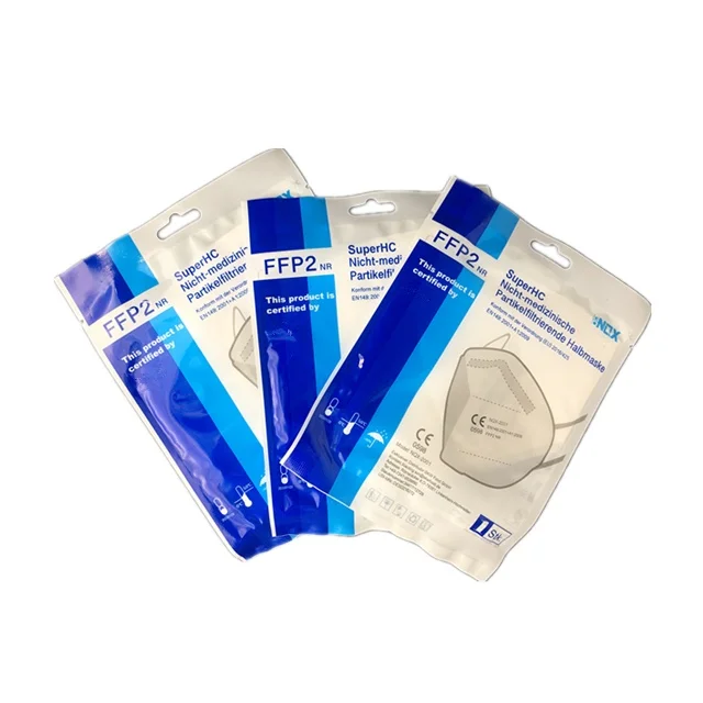 Certificated ffp2 mask black Filtering Half Mask 5 Layers Disposable non-medical mask