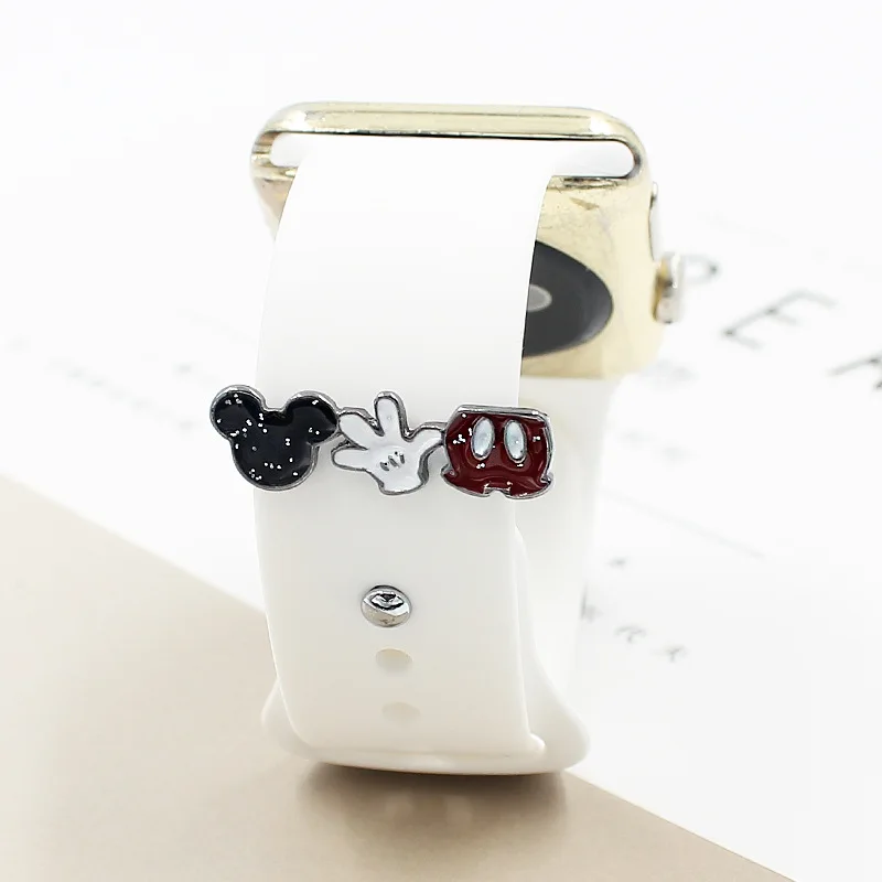 DIY Decorative Ring Loops for Active 2 Fitibit Sense Versa 3 iWatch 7 6 Fit Watch Band Charms 20mm Strap Sparkling Ornament