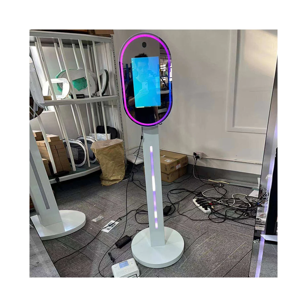 High Quality Full Color Screen Photo Booth Kiosk Portable Digital Mirror Photobooth