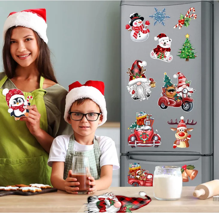 Oem Fridge Magnet Kit Magnetic Refrigerator Sticker Wholesale Christmas Magnets