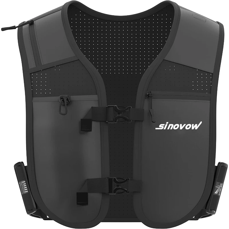 Custom Logo Reflective Breathable Neoprene Adjustable Hydration Trail Running Phone Holder Vest For