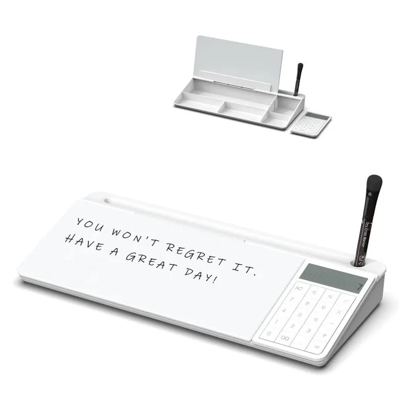 Desk Organizers with Accessories for Office, Home, School Supplies dry erase desktop glass whiteboard