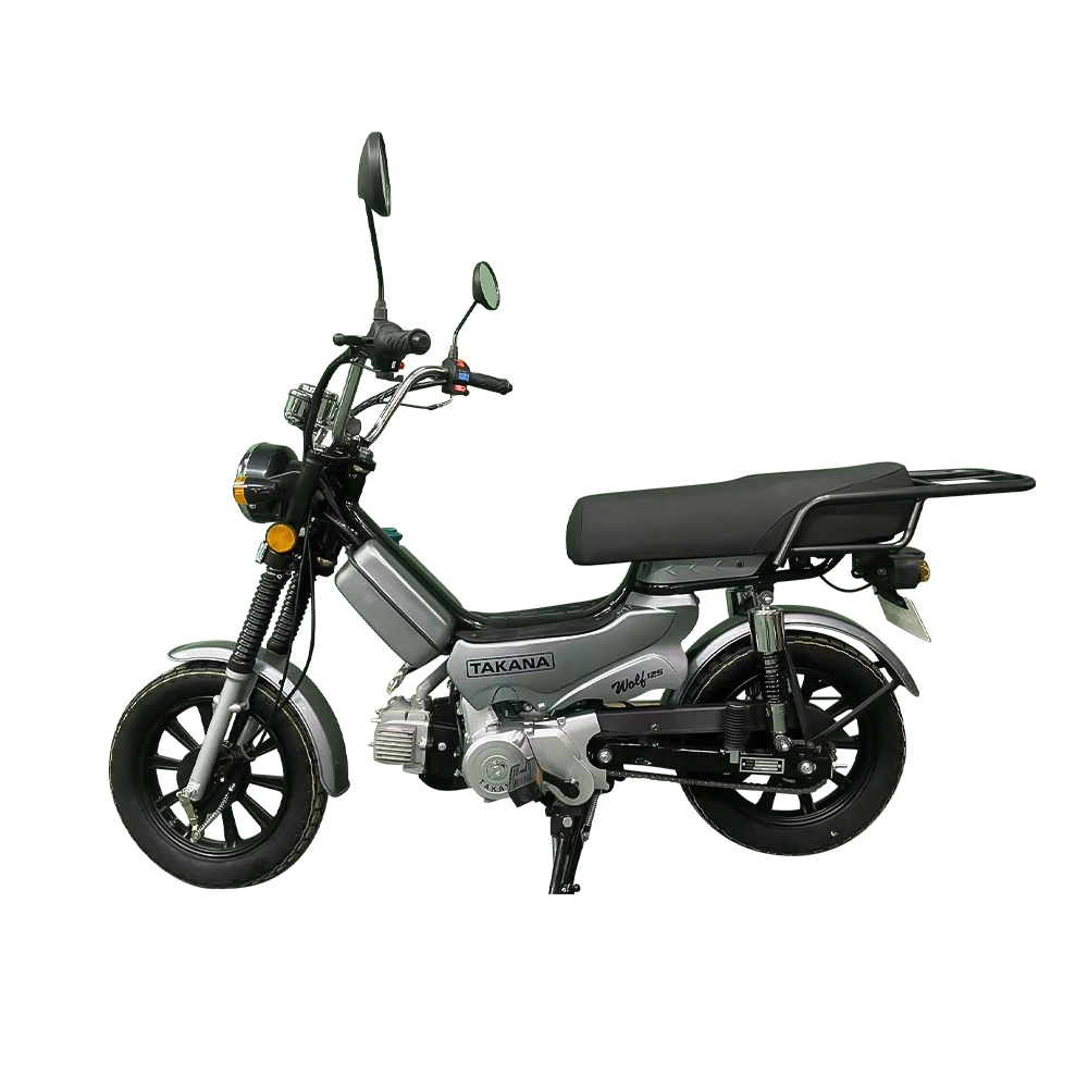 Wholesale fuel gasoline motorcycle with Storage basket mini motorcycle with driving lights and Long seat moped