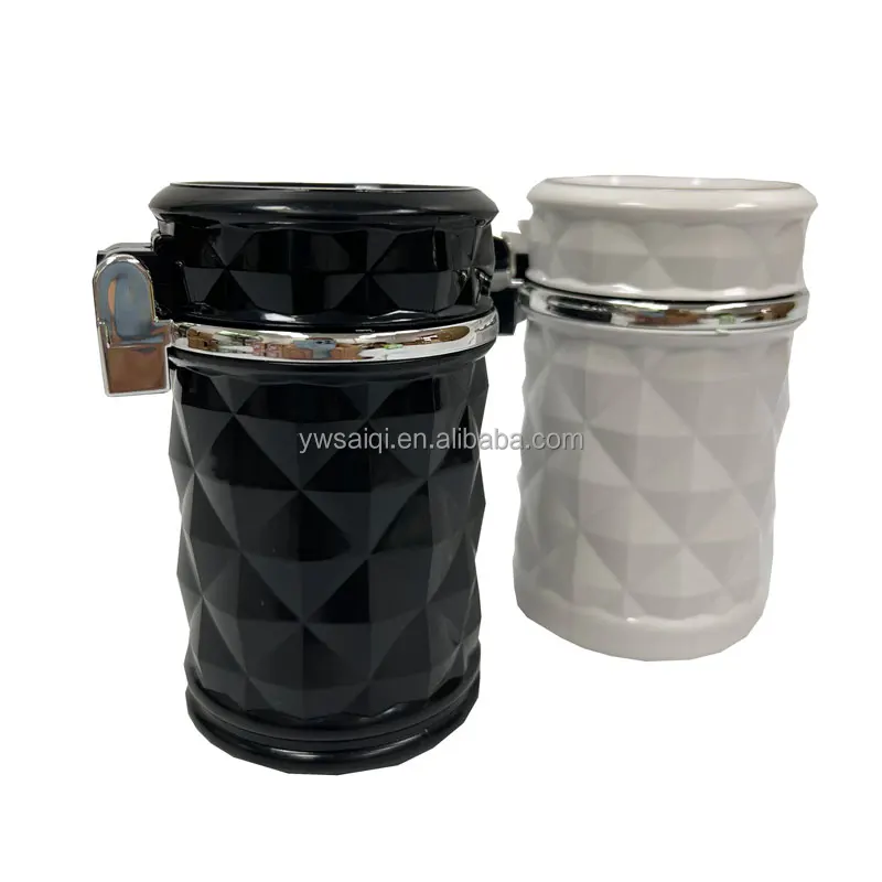 Car Ashtray With LED Light Ashtray Car Smokeless Smoke Cup Holder Storage Auto Accessories