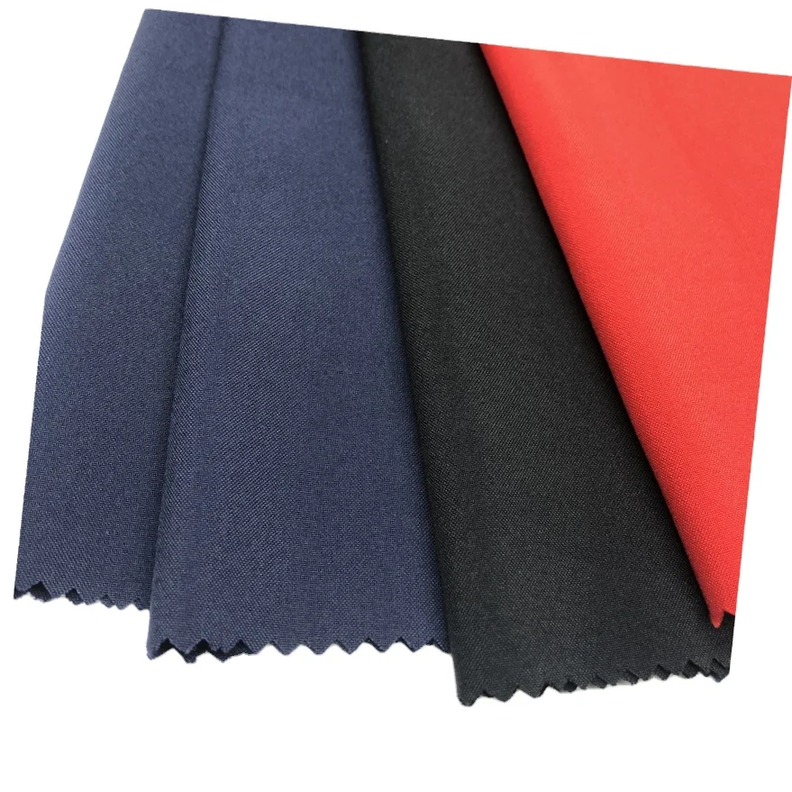 Waterproof 150D plain woven pongee 100% polyester stretch fabric for garment