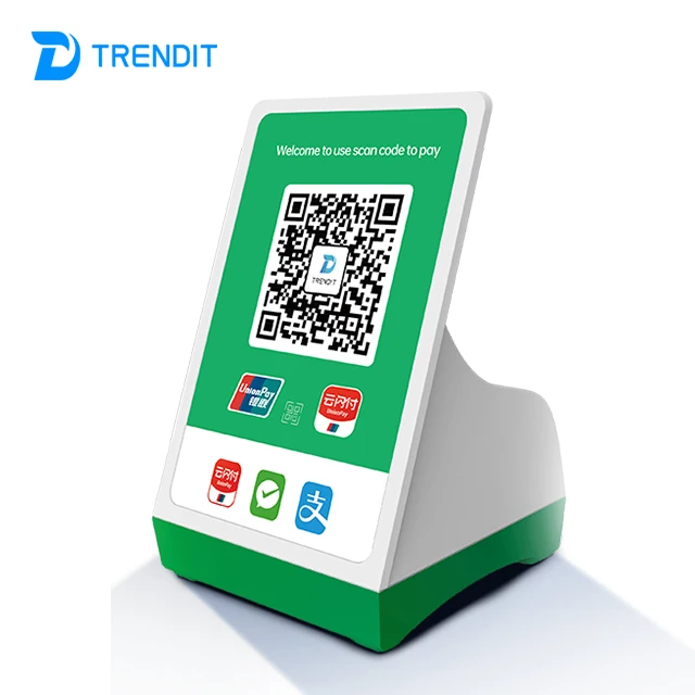 Trendit wireless smart cloud payment speaker stand static qr code payment sound box