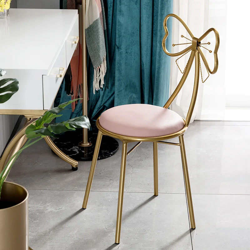 Cheap Price Modern Design Iron Leg White Upholstered Restaurant Dining Room Furniture Fabric  Velvet Dining Chairs