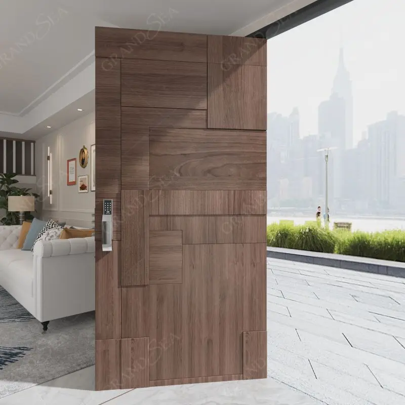 Superhouse Stainless Steel Entrance Door Exterior Security Front Pivot Door Modern Entry Aluminum Pivot Door