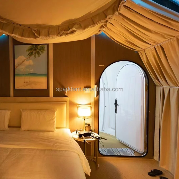 Modern Luxury Outdoor Transparent PC Bubble House Dome Tent Igloo PC House with Bathroom