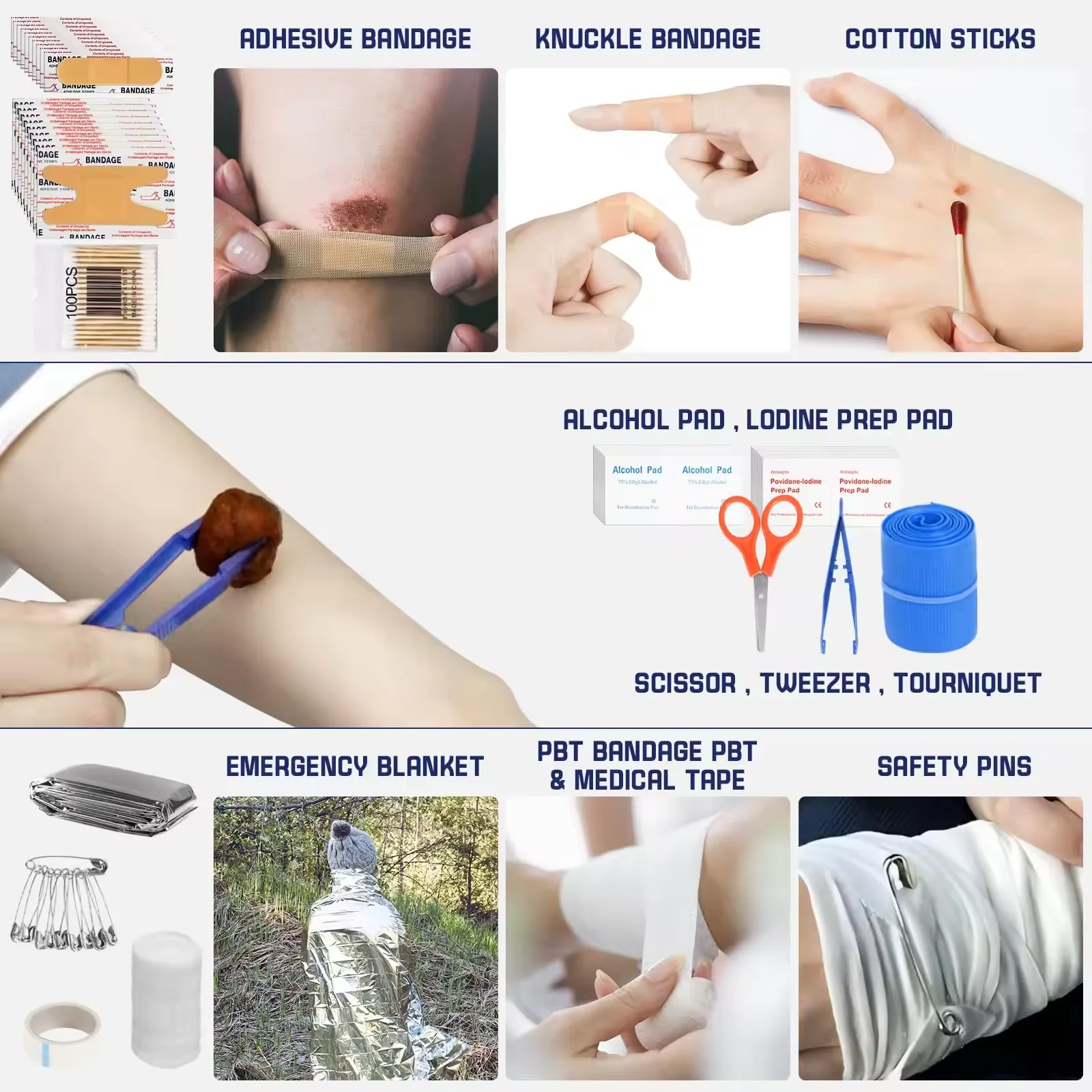 Hiking earthquake survival kit Emergency disaster Professional travel vehicle Outdoor camping first aid kit