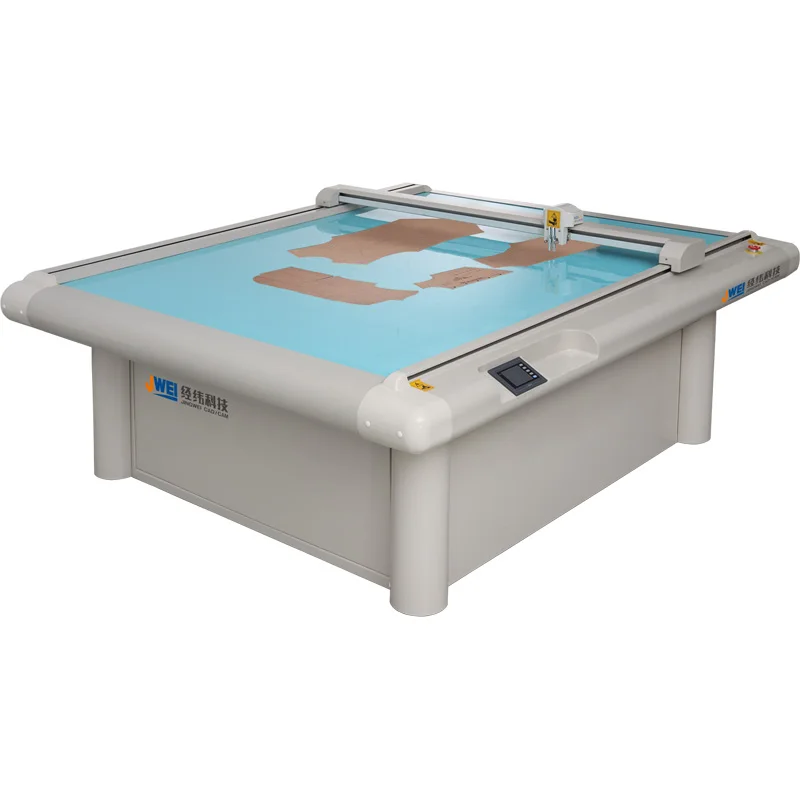 JWEI easy operation flatbed shoes paper pattern cutting plotter